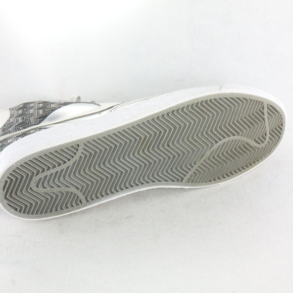 Pair NIKE Blazer SP Metallic Silver/White Sneakers VTG Sz 10 US M 11.5 W - Picture 8 of 8